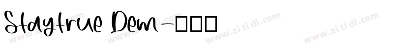 Staytrue Dem字体转换